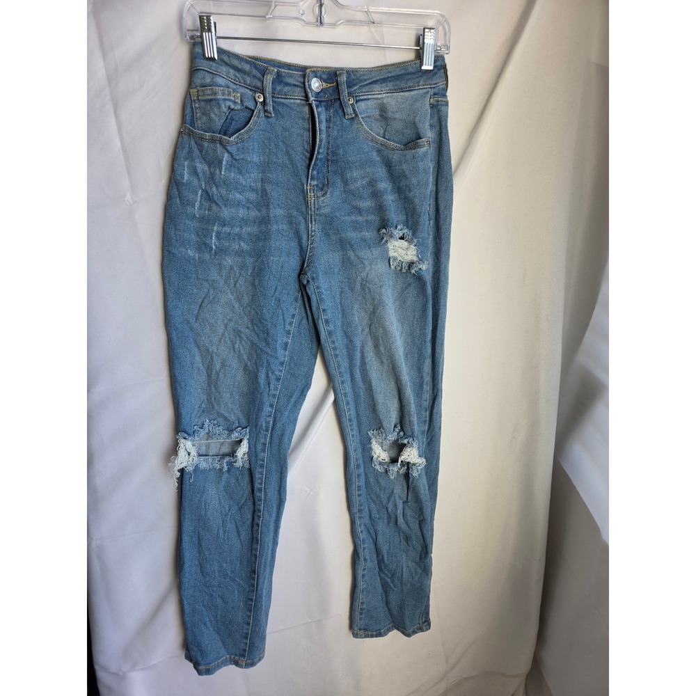 Vibe  Jeans Womens Blue Light Wash Slim High Rise Skinny